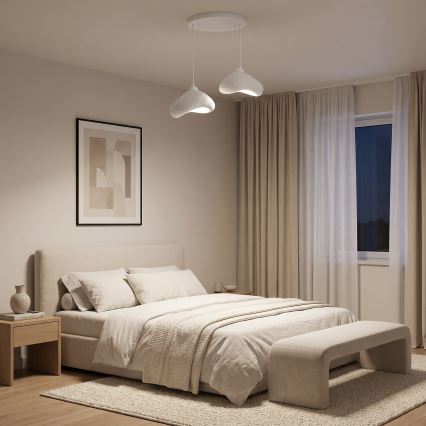 Brilagi - Suspension sur câble WABI SABI 2xE27/40W/230V Ø 45 cm blanche