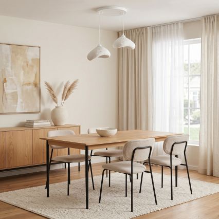 Brilagi - Suspension sur câble WABI SABI 2xE27/40W/230V Ø 45 cm blanche