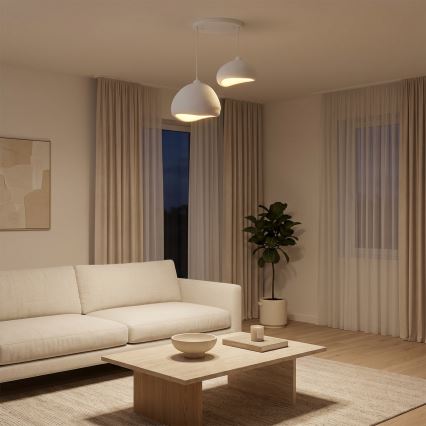 Brilagi - Suspension sur câble WABI SABI 2xE27/40W/230V Ø 70 cm blanche