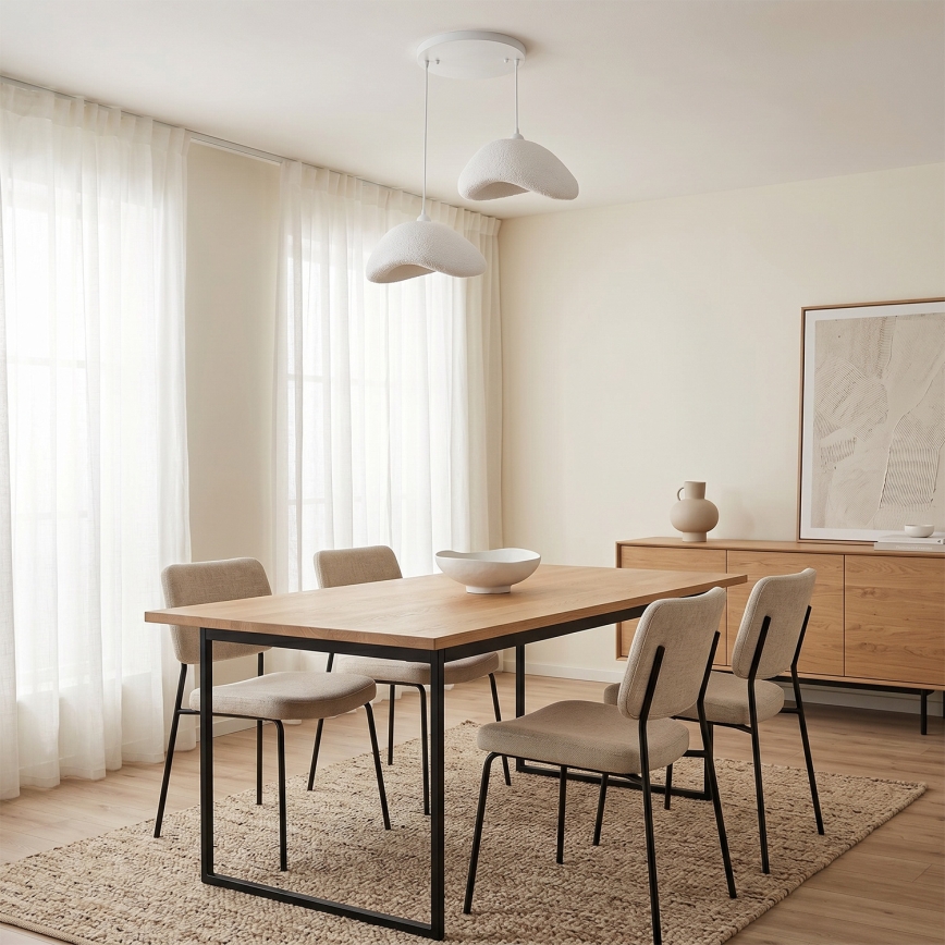Brilagi - Suspension sur câble WABI SABI 2xE27/40W/230V Ø 74 cm blanche