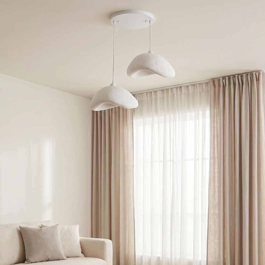 Brilagi - Suspension sur câble WABI SABI 2xE27/40W/230V Ø 74 cm blanche