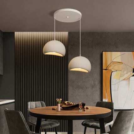 BRILAGI - Suspension sur câble WABI SABI 2xE27/60W/230V blanche