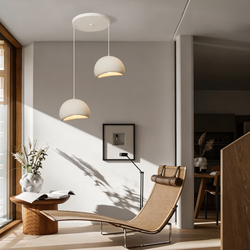 BRILAGI - Suspension sur câble WABI SABI 2xE27/60W/230V blanche