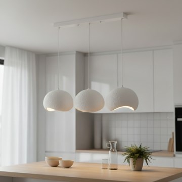 Brilagi - Suspension sur câble WABI SABI 3xE27/40W/230V blanche