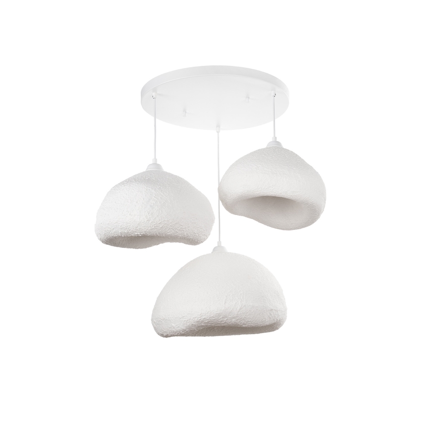 Brilagi - Suspension sur câble WABI SABI 3xE27/40W/230V Ø 82 cm blanc