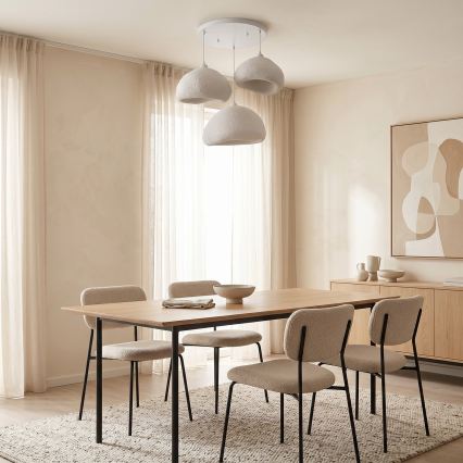 Brilagi - Suspension sur câble WABI SABI 3xE27/40W/230V Ø 82 cm blanc