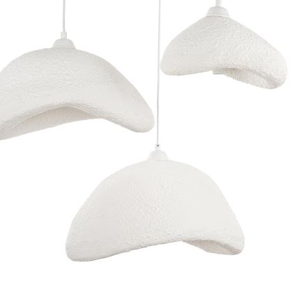 Brilagi - Suspension sur câble WABI SABI 3xE27/40W/230V Ø 82 cm blanche