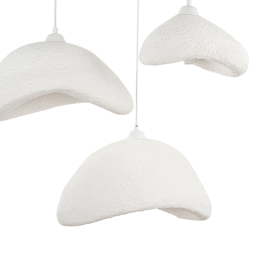 Brilagi - Suspension sur câble WABI SABI 3xE27/40W/230V Ø 82 cm blanche