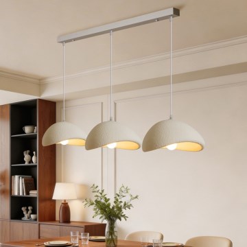 BRILAGI - Suspension sur câble WABI SABI 3xE27/60W/230V blanche