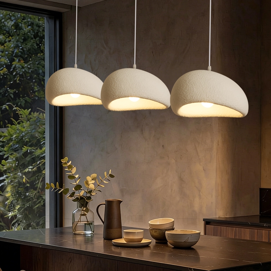 BRILAGI - Suspension sur câble WABI SABI 3xE27/60W/230V blanche