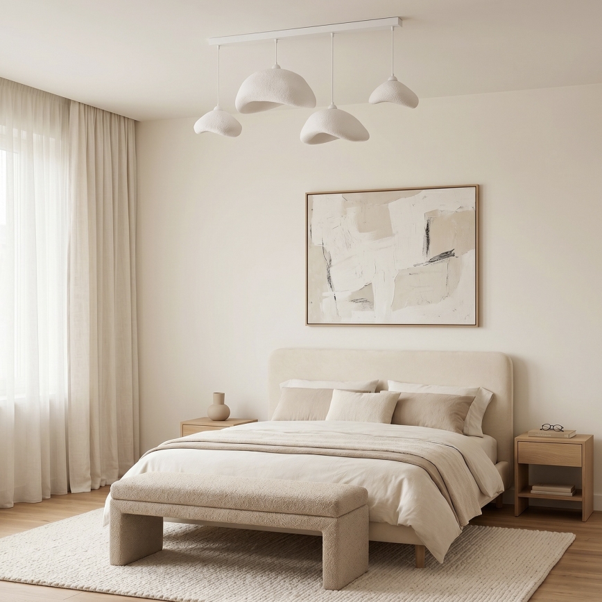 Brilagi - Suspension sur câble WABI SABI 4xE27/40W/230V blanc