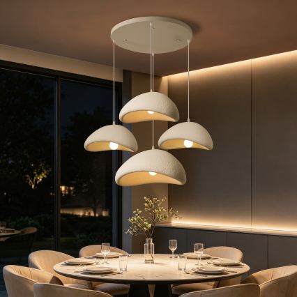 BRILAGI - Suspension sur câble WABI SABI 4xE27/60W/230V blanc