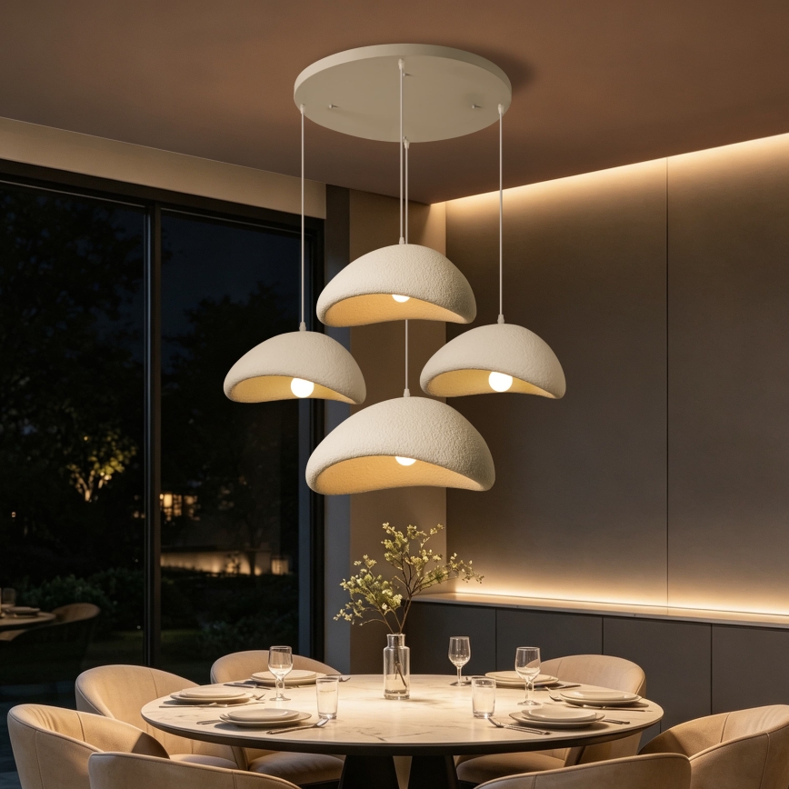 BRILAGI - Suspension sur câble WABI SABI 4xE27/60W/230V blanc
