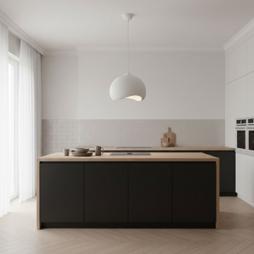 Brilagi - Suspension sur câble YONTU 1xE27/40W/230V Ø 34 cm blanche