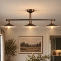 BRILAGI - Suspension sur tige FORGE 3xE27/60W/230V cuivrée/patinée