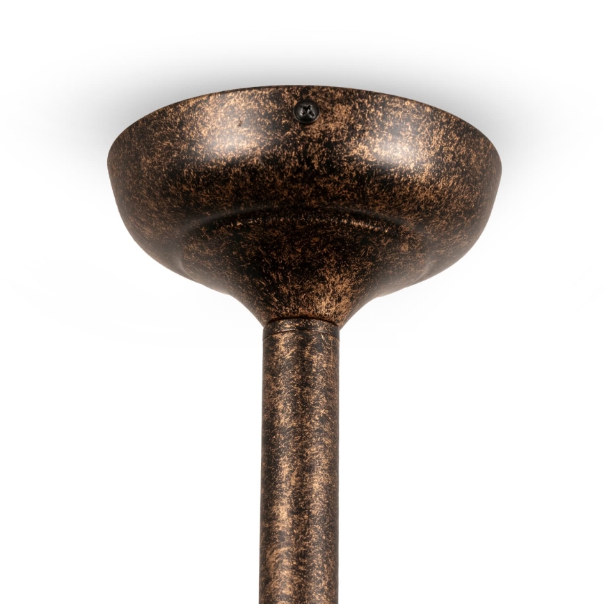 BRILAGI - Suspension sur tige FORGE 3xE27/60W/230V cuivrée/patinée
