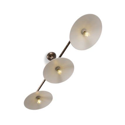 BRILAGI - Suspension sur tige FORGE 3xE27/60W/230V cuivrée/patinée