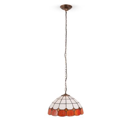 Brilagi - Suspension Tiffany en vitrail sur chaîne SIENNA 1xE27/60W/230V Ø 40 cm