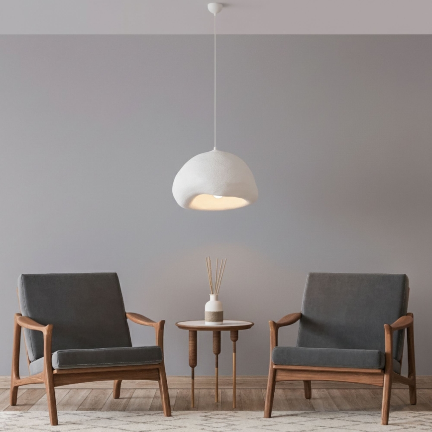 Brilagi - Suspension WABI SABI sur câble 1xE27/40W/230V Ø 42 cm blanche
