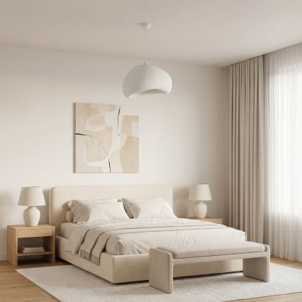 Brilagi - Suspension WABI SABI sur câble 1xE27/40W/230V Ø 42 cm blanche