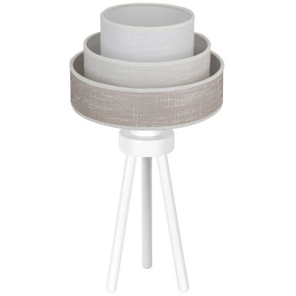 Brilagi - Tafellamp ALASKA LUNETA 1xE27/15W/230V grijs/crème