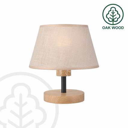 Brilagi - Tafellamp ANTHONY 1xE27/60W/230V eiken/beige