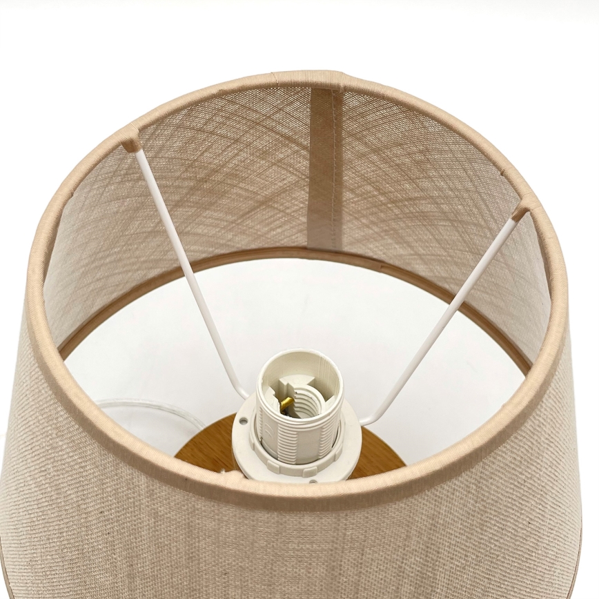 Brilagi - Tafellamp ANTHONY 1xE27/60W/230V eiken/beige