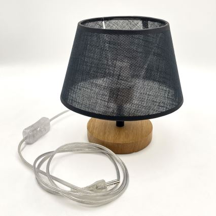 Brilagi - Tafellamp ANTHONY 1xE27/60W/230V eiken/zwart