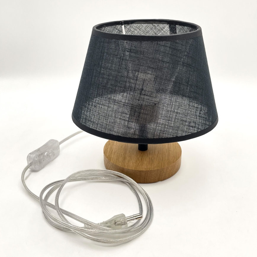 Brilagi - Tafellamp ANTHONY 1xE27/60W/230V eiken/zwart