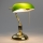 Brilagi - Tafellamp BANK OFFICE 1xE27/60W/230V goud/groen