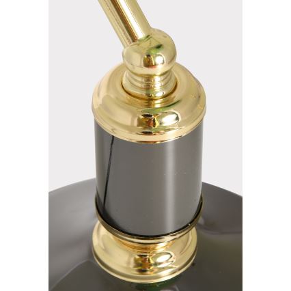 Brilagi - Tafellamp BANK OFFICE 1xE27/60W/230V zwart/goud/groen