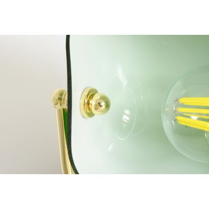 Brilagi - Tafellamp BANK OFFICE 1xE27/60W/230V zwart/goud/groen