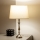 Brilagi - Tafellamp CERIA 1x E27/60W/230V Ø 30 cm glanzend chroom/beige