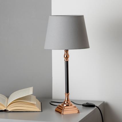 BRILAGI - Tafellamp CERIA 1xE14/40W/230V Ø 20,5 cm zwart/koper/grijs