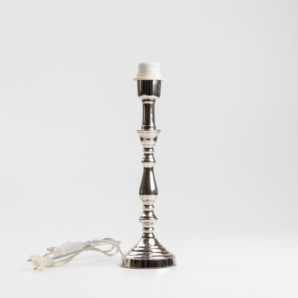 Brilagi - Tafellamp CERIA 1xE27/60W/230V Ø 25 cm glanzend chroom/grijs