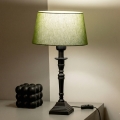 Brilagi - Tafellamp CERIA 1xE27/60W/230V Ø 25 cm zwart/groen