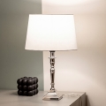BRILAGI - Tafellamp CERIA 1xE27/60W/230V Ø 30 cm zilver/wit