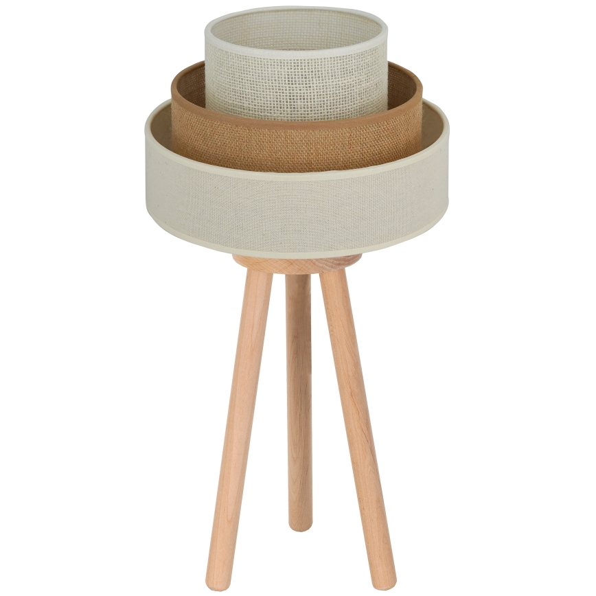 Brilagi - Tafellamp DENVER LUNETA 1xE27/15W/230V beige/bruin/crème