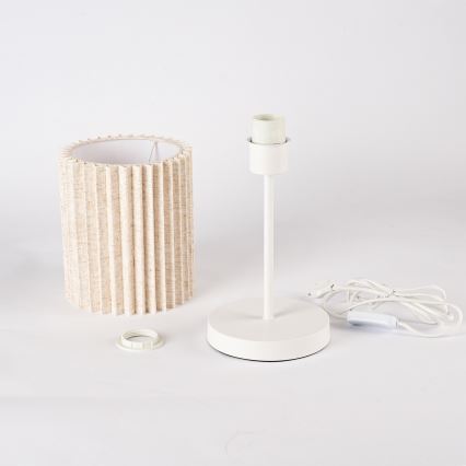 Brilagi - Tafellamp NORDIC WAVE 1xE27/15W/230V linnen/wit
