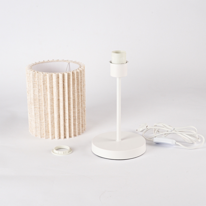 Brilagi - Tafellamp NORDIC WAVE 1xE27/15W/230V linnen/wit