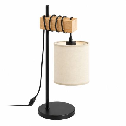 BRILAGI - Tafellamp NUBILA 1xE27/40W/230V bruin/zwart/crème