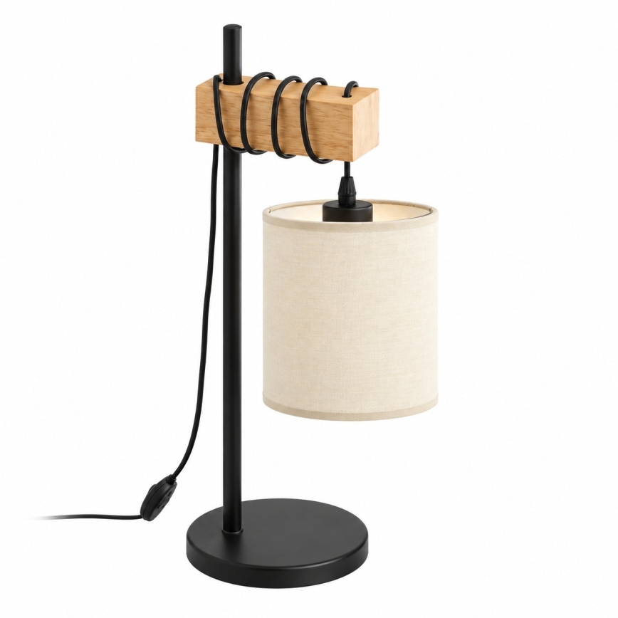 BRILAGI - Tafellamp NUBILA 1xE27/40W/230V bruin/zwart/crème