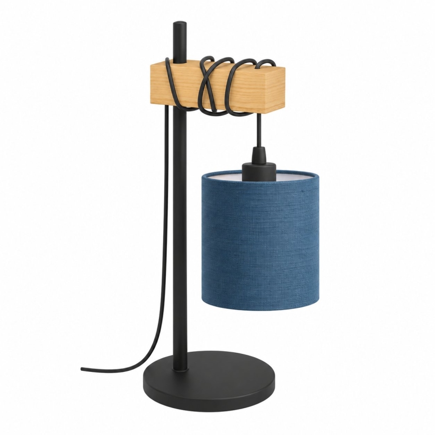 BRILAGI - Tafellamp NUBILA 1xE27/40W/230V bruin/zwart/donkerblauw