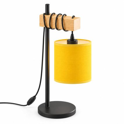 BRILAGI - Tafellamp NUBILA 1xE27/40W/230V bruin/zwart/geel