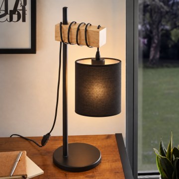 BRILAGI - Tafellamp NUBILA 1xE27/40W/230V bruin/zwart