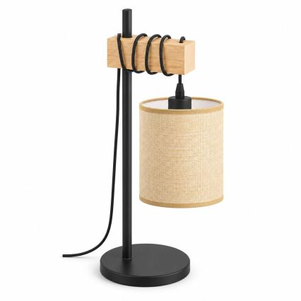 BRILAGI - Tafellamp NUBILA 1xE27/40W/230V bruin/zwart/lichtbruin