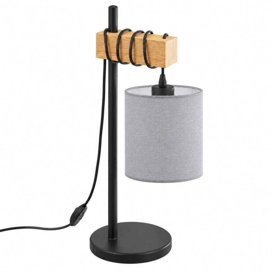 BRILAGI - Tafellamp NUBILA 1xE27/40W/230V bruin/zwart/lichtgrijs