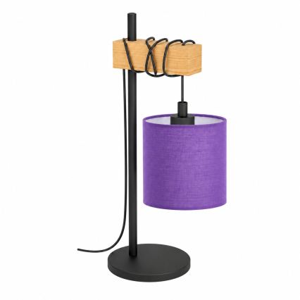 BRILAGI - Tafellamp NUBILA 1xE27/40W/230V bruin/zwart/paars