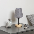 Brilagi - Tafellamp NUBILA WOOD 1xE27/25W/230V eiken/grijs