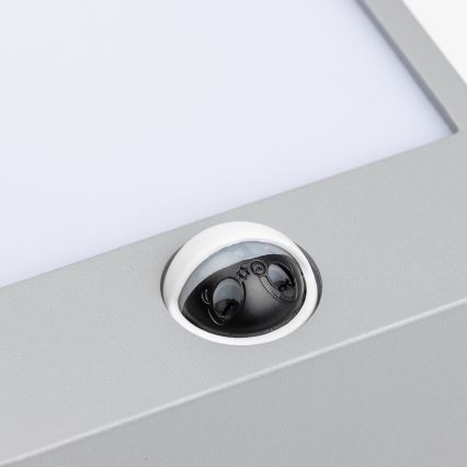 Brilagi - LED Buitenwandlamp met sensor TERNI LED/12W/230V grijs IP44